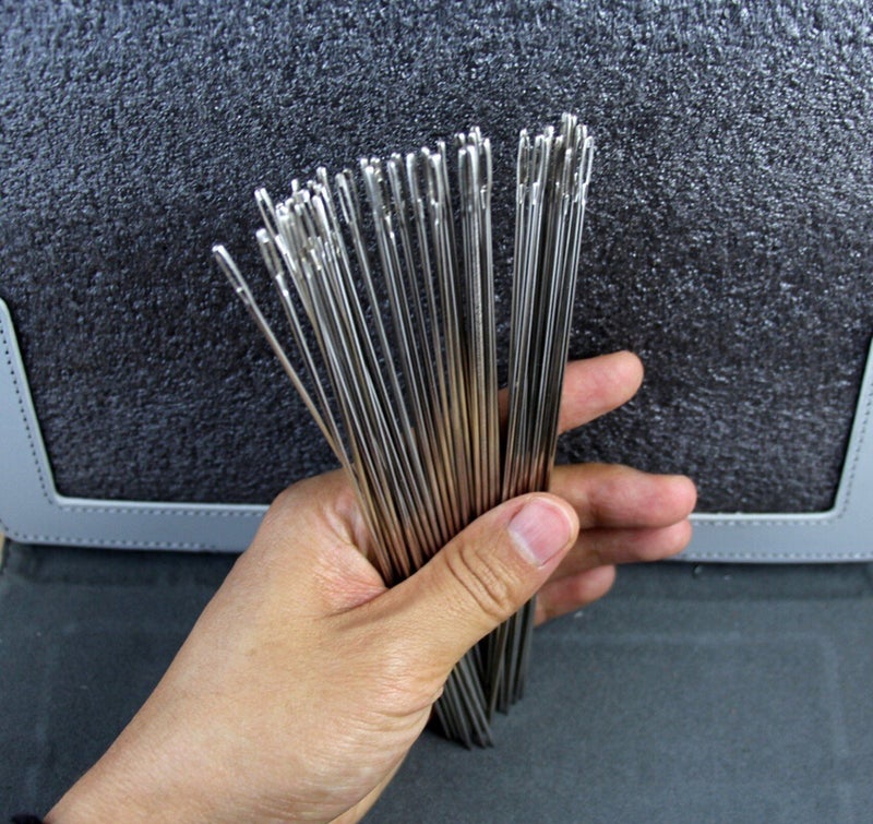 MosBug 50 Pack 6 Inch(15cm) Long Upholster Needles /Long Simple Needles Large Eye Needle for Sewing Act Crafts, Upholster - Image 3